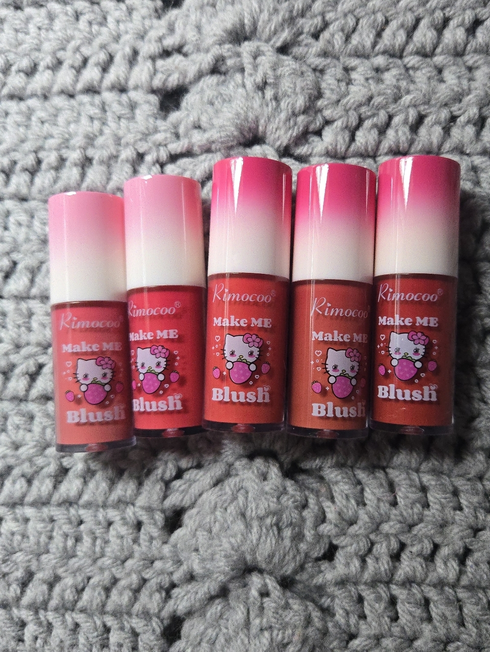 Rimocoo Lip & Cheek Stain Hello Kitty Set - Pink to Coral Shades